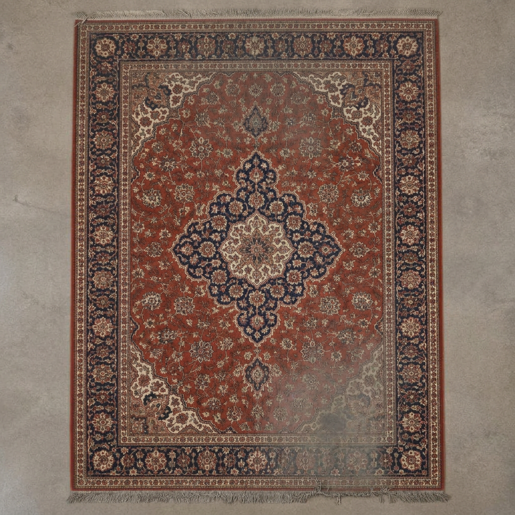 Persian rug before cleaning